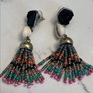 Baublebar bead seed tassel earrings
